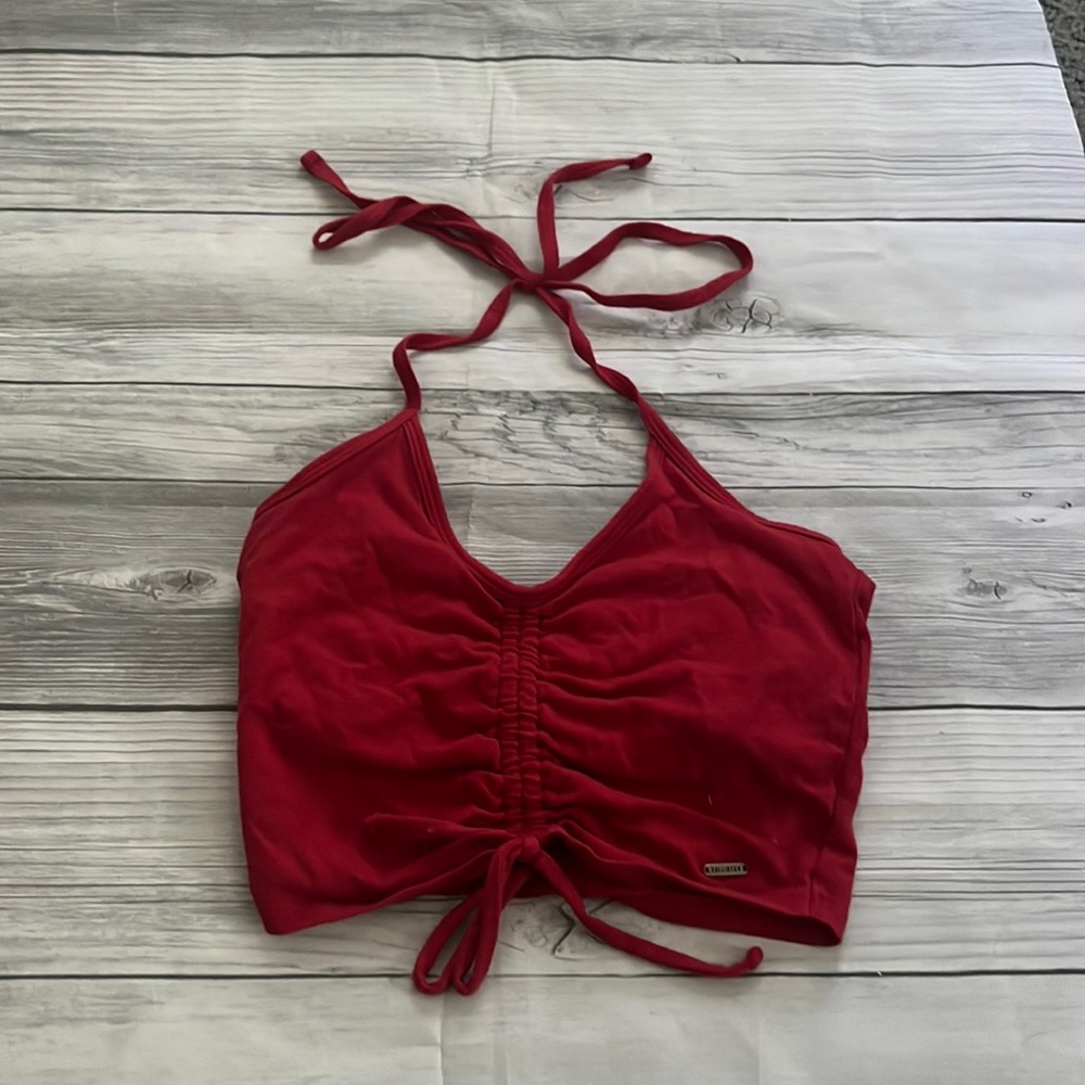 Red Hollister “must have collection” Halter top
